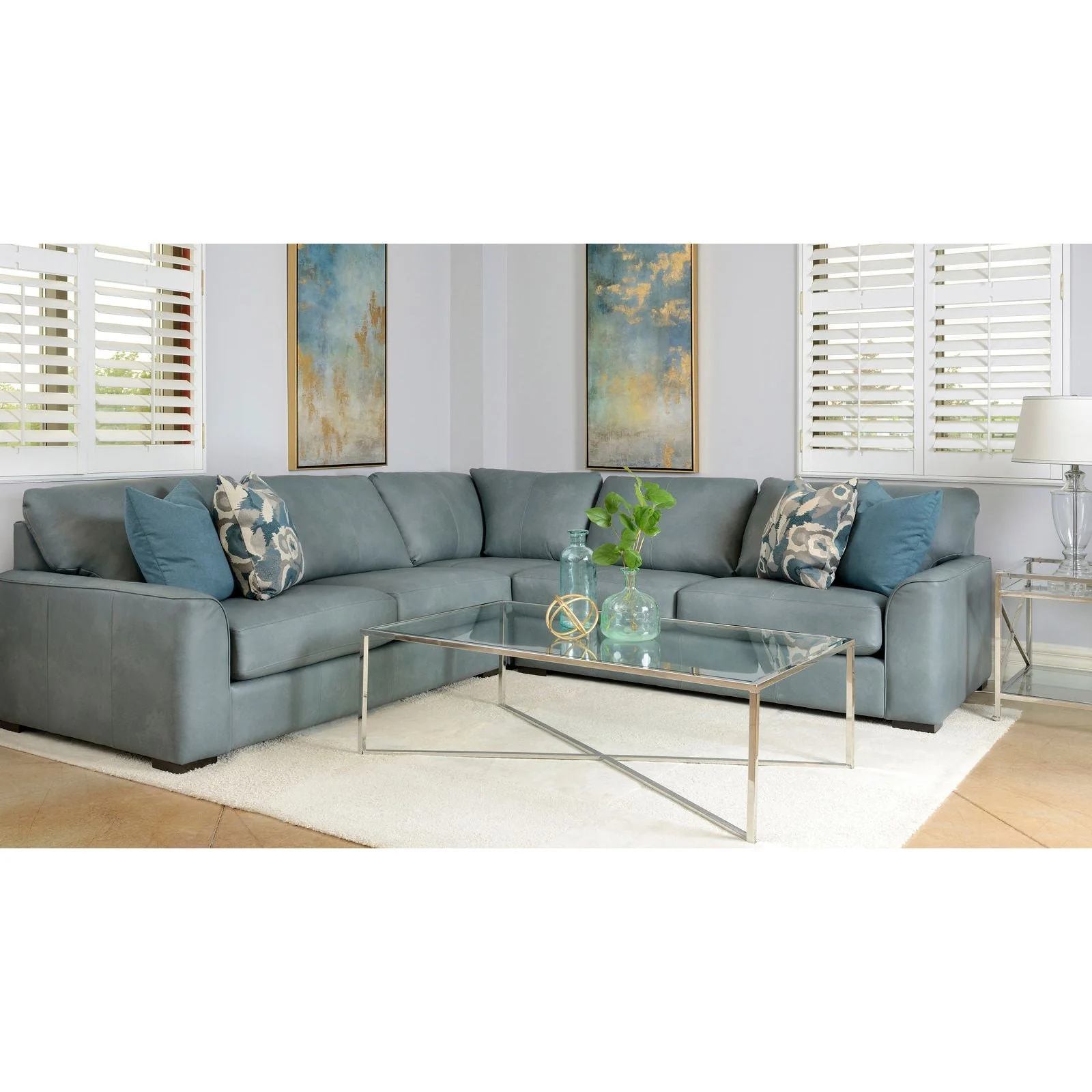 3786 Sectional - Leather - Image 3