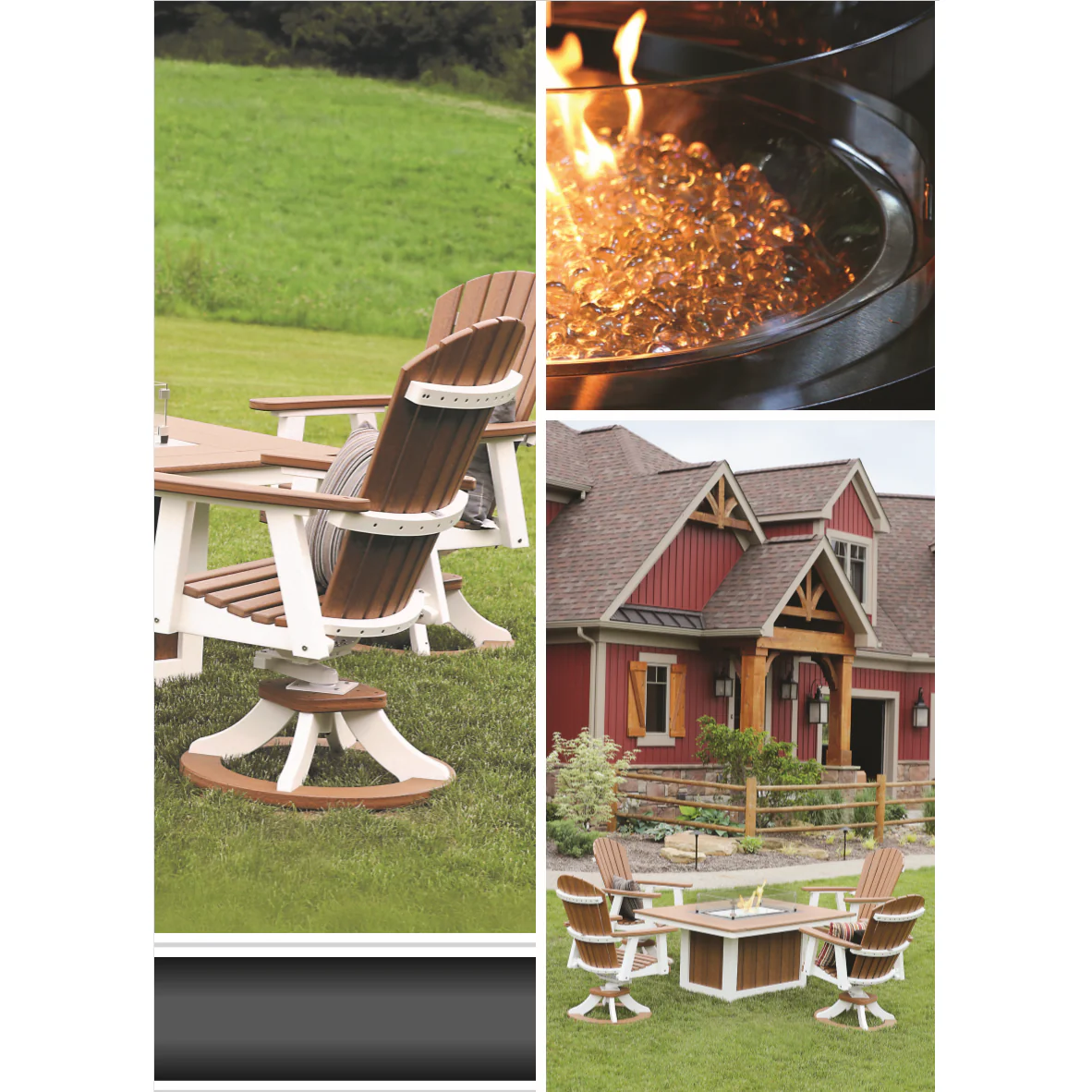 Comfo Back Adirondack 5pc Fire Pit Chat Set - Image 3