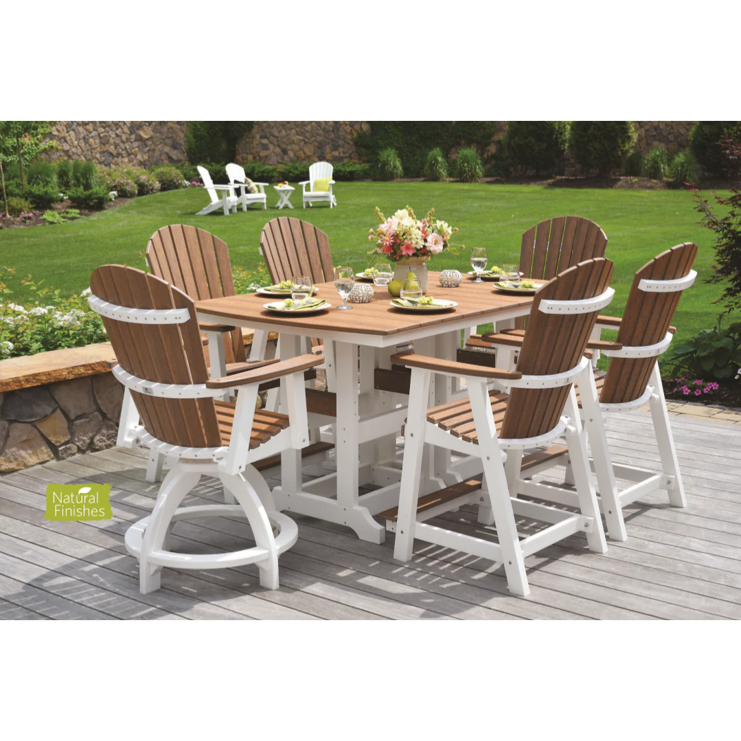 Comfo Back Adirondack Swivel Counter Chair - Image 2