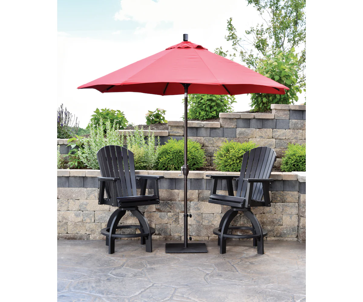 Comfo Back Adirondack Swivel Counter Chair - Image 4