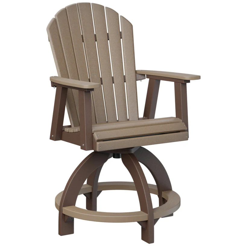 Comfo Back Adirondack Swivel Counter Chair - Image 5