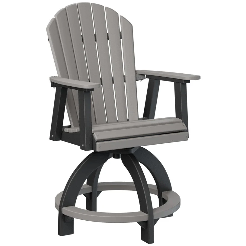 Comfo Back Adirondack Swivel Counter Chair - Image 7