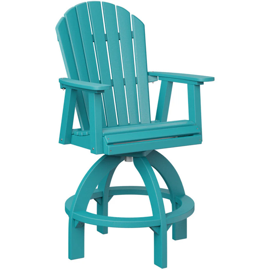 Comfo Back Adirondack Swivel Bar Chair - Image 17
