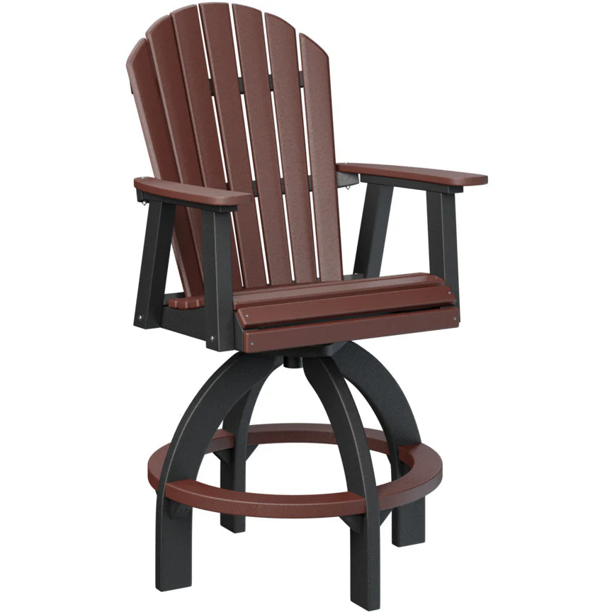 Comfo Back Adirondack Swivel Bar Chair - Image 3