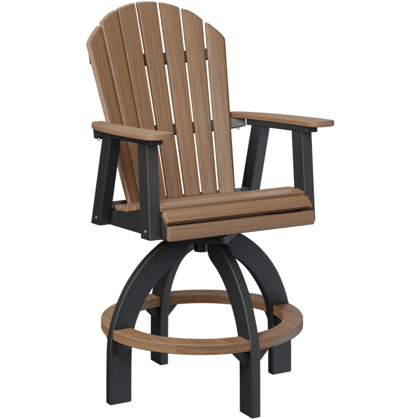 Comfo Back Adirondack Swivel Bar Chair - Image 30