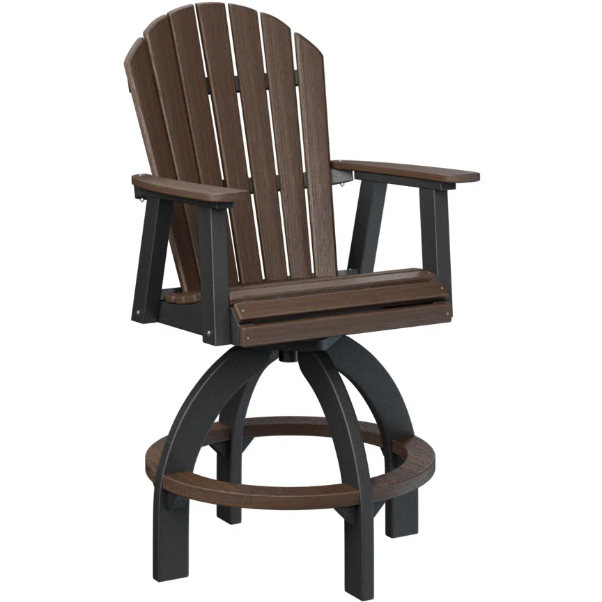 Comfo Back Adirondack Swivel Bar Chair - Image 31
