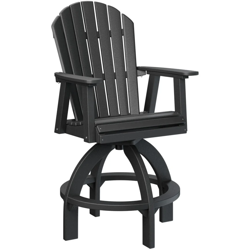 Comfo Back Adirondack Swivel Bar Chair - Image 6