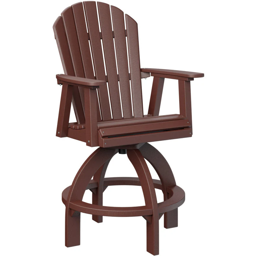 Comfo Back Adirondack Swivel Bar Chair - Image 7
