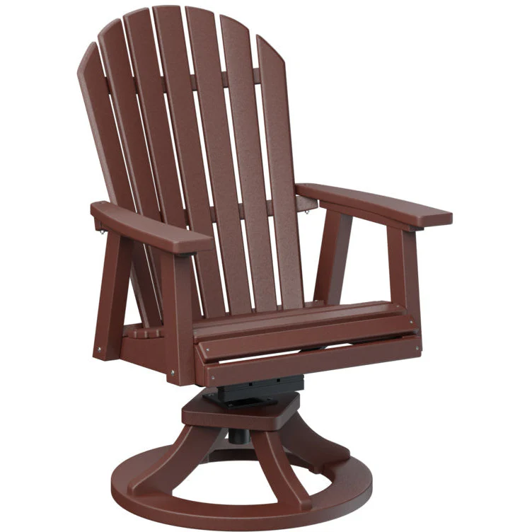 Comfo Back Adirondack Swivel Rocker Dining Chair - Image 11