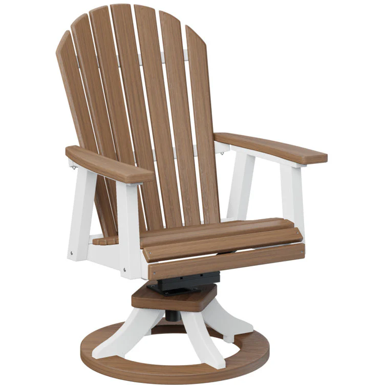Comfo Back Adirondack Swivel Rocker Dining Chair - Image 30