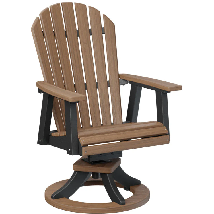 Comfo Back Adirondack Swivel Rocker Dining Chair - Image 34