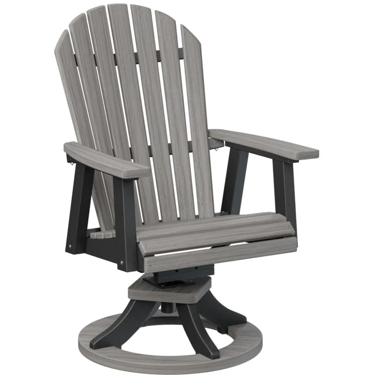 Comfo Back Adirondack Swivel Rocker Dining Chair - Image 37