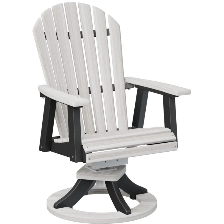 Comfo Back Adirondack Swivel Rocker Dining Chair - Image 38