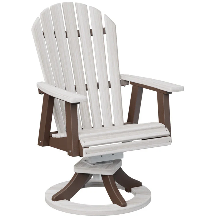 Comfo Back Adirondack Swivel Rocker Dining Chair - Image 39