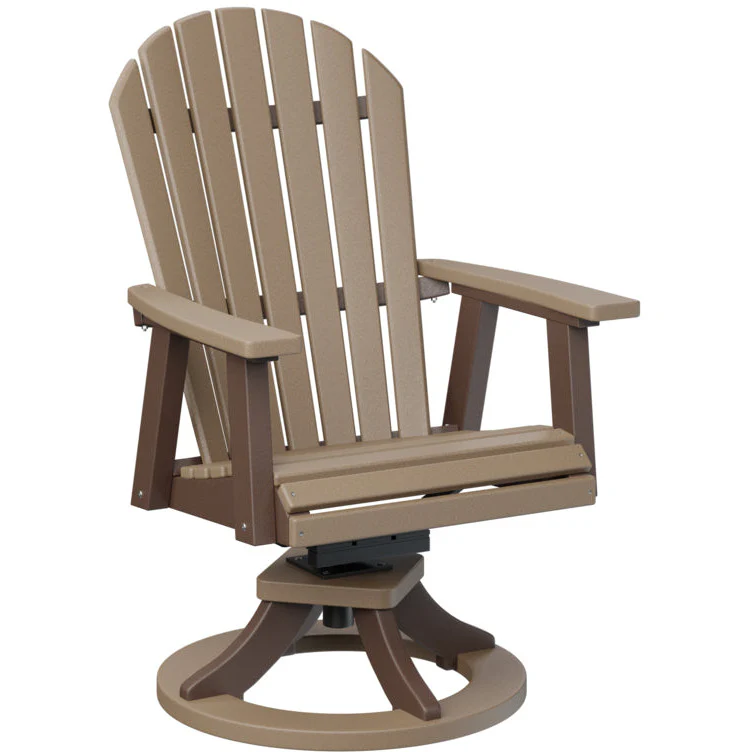 Comfo Back Adirondack Swivel Rocker Dining Chair - Image 6