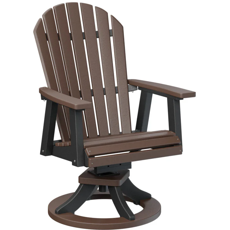 Comfo Back Adirondack Swivel Rocker Dining Chair - Image 7