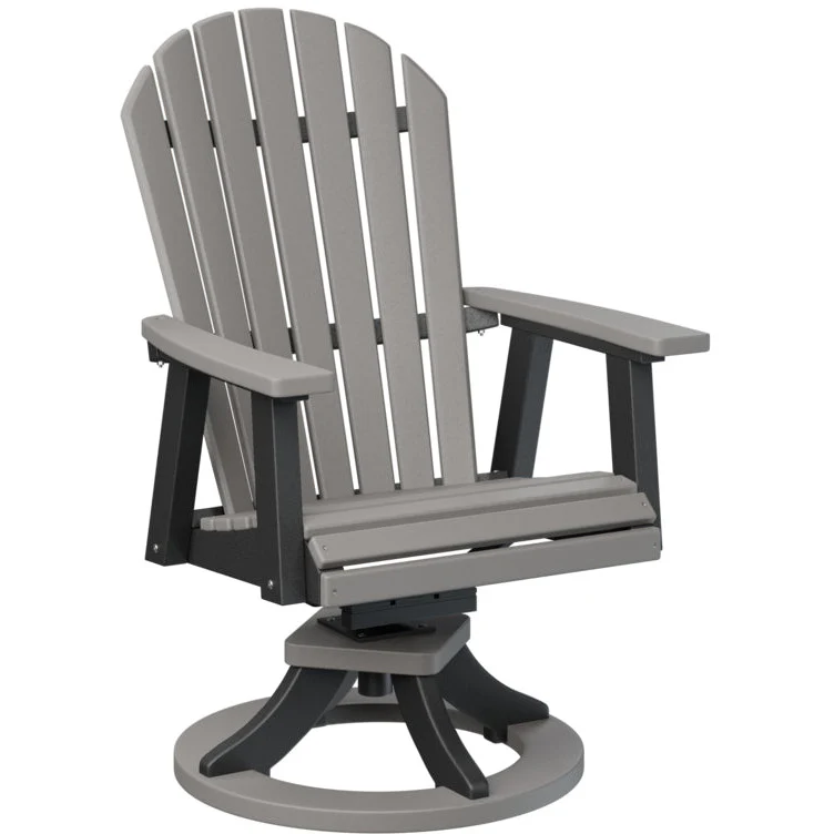 Comfo Back Adirondack Swivel Rocker Dining Chair - Image 8