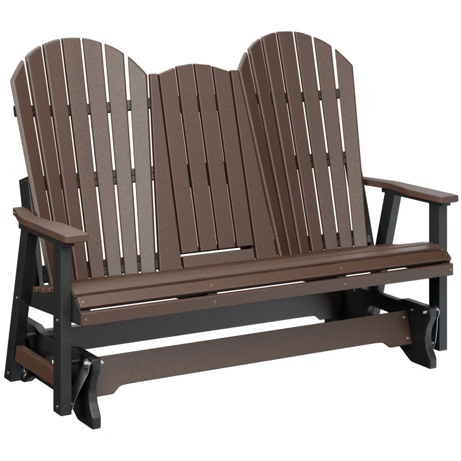 Comfo Back Adirondack Three Seat Glider with Console - Image 6