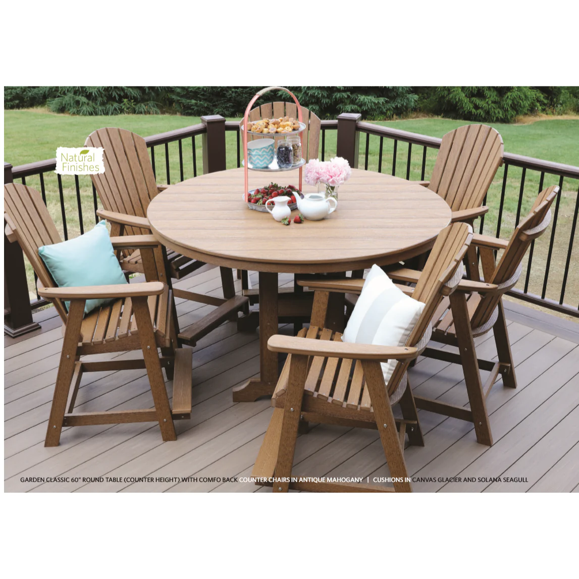 Garden Classic 60" Round Table (Select Height) - Image 3