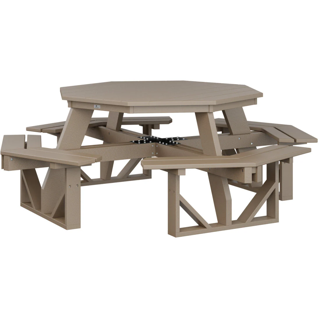 Berlin Gardens Octagon Picnic Table - Image 7