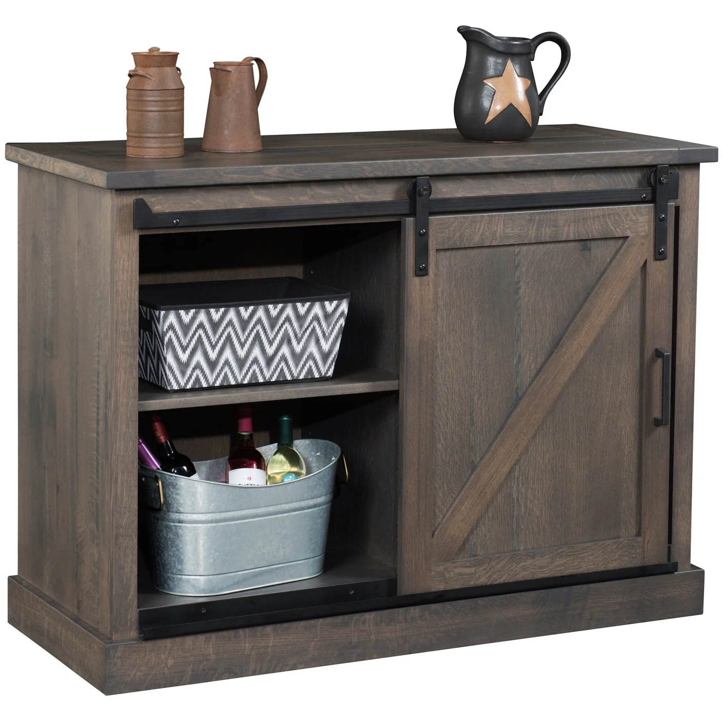 QW Amish Barn Door Cottage Buffet & Optional Hutch - Image 3