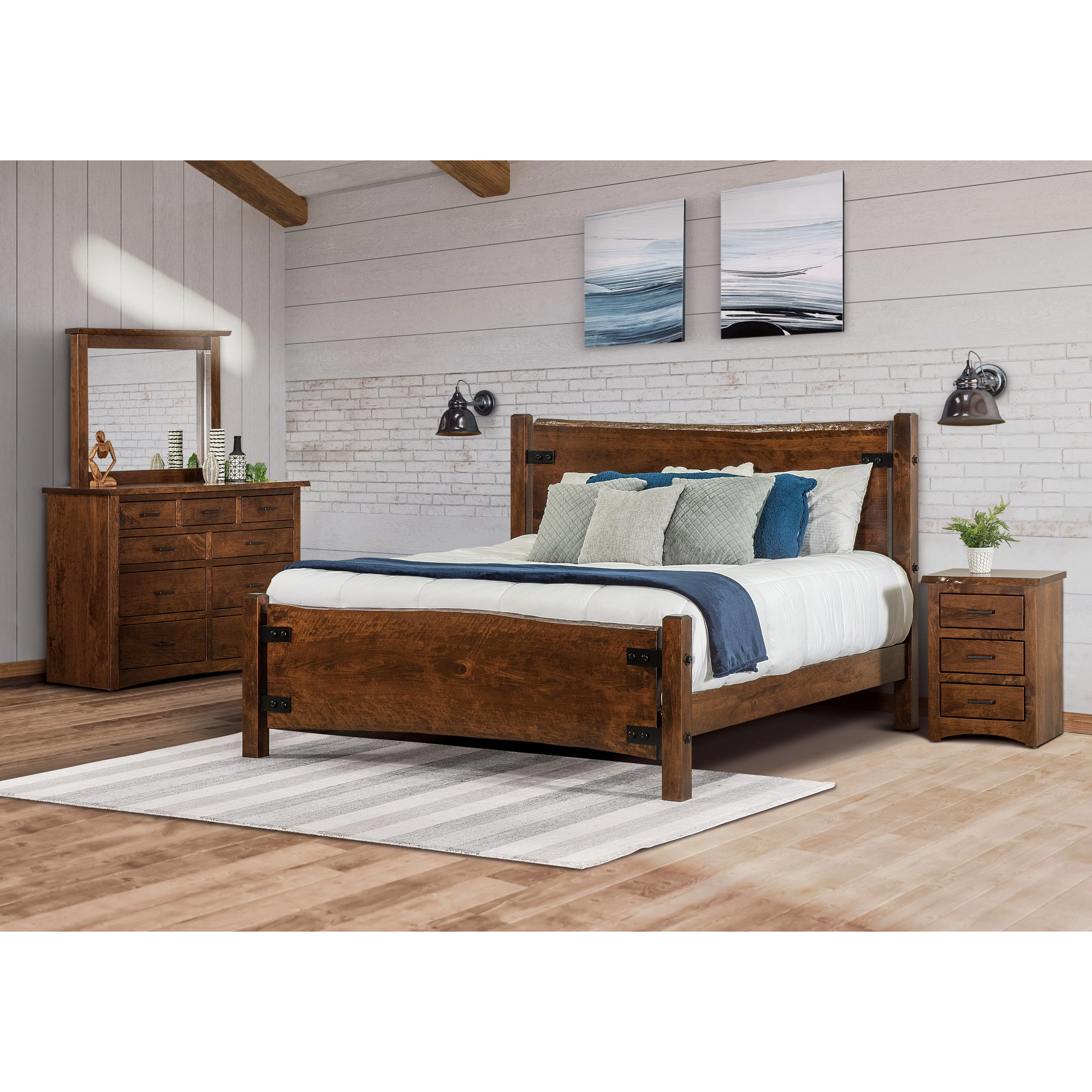 QW Amish Live Wood Tall Dresser & Optional Mirror - Image 2