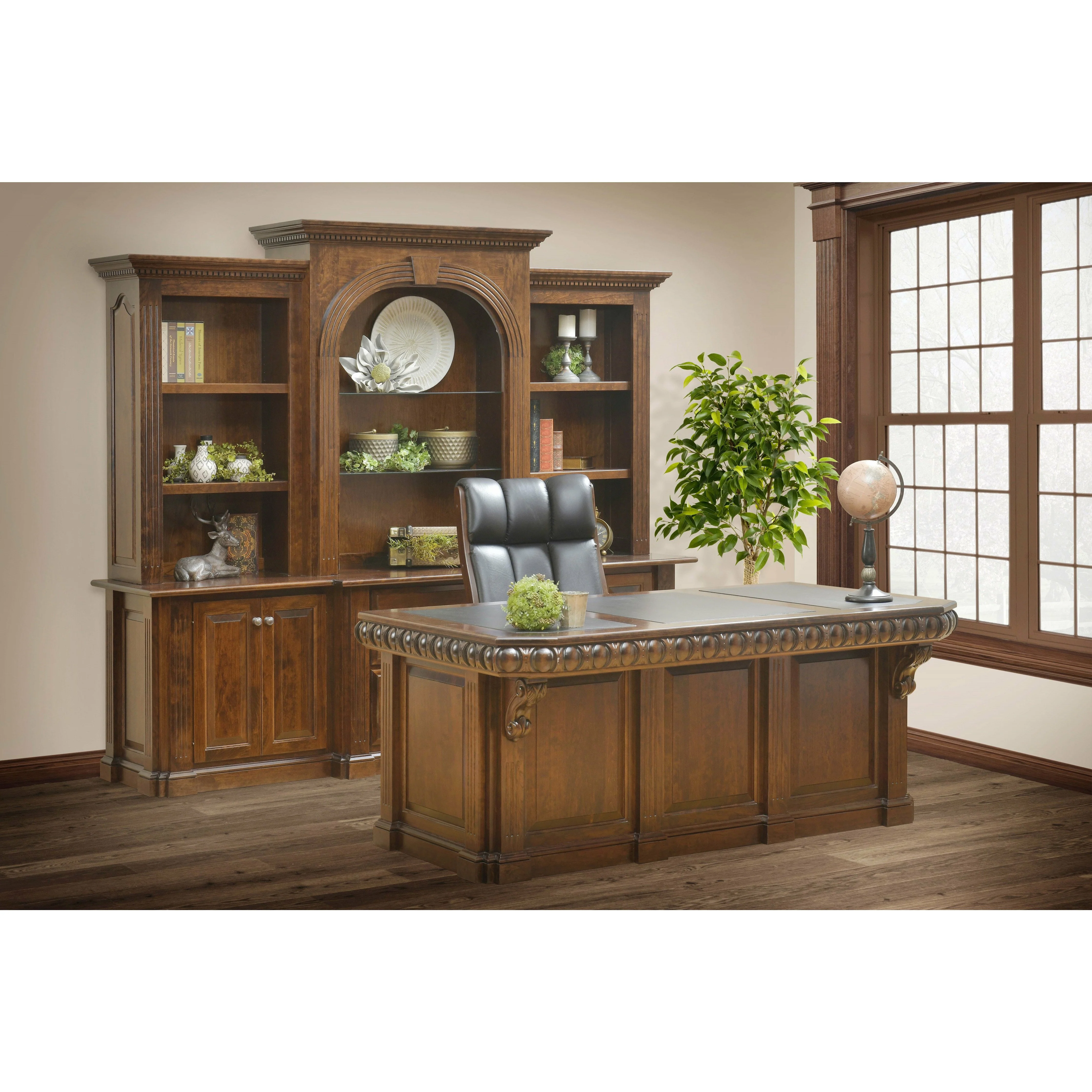 QW Amish Signature 98" Base w/ 3pc Hutch - Image 2