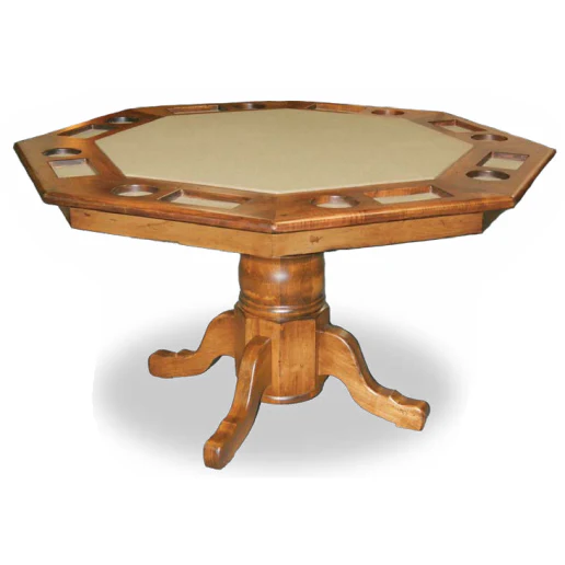 QW Amish Hamilton Flip Top Poker Table