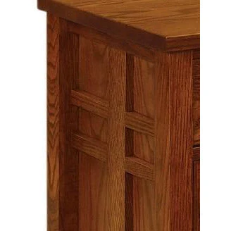 QW Amish Kascade 9 Drawer Dresser with Optional Beveled Arched Crown Mirror - Image 4