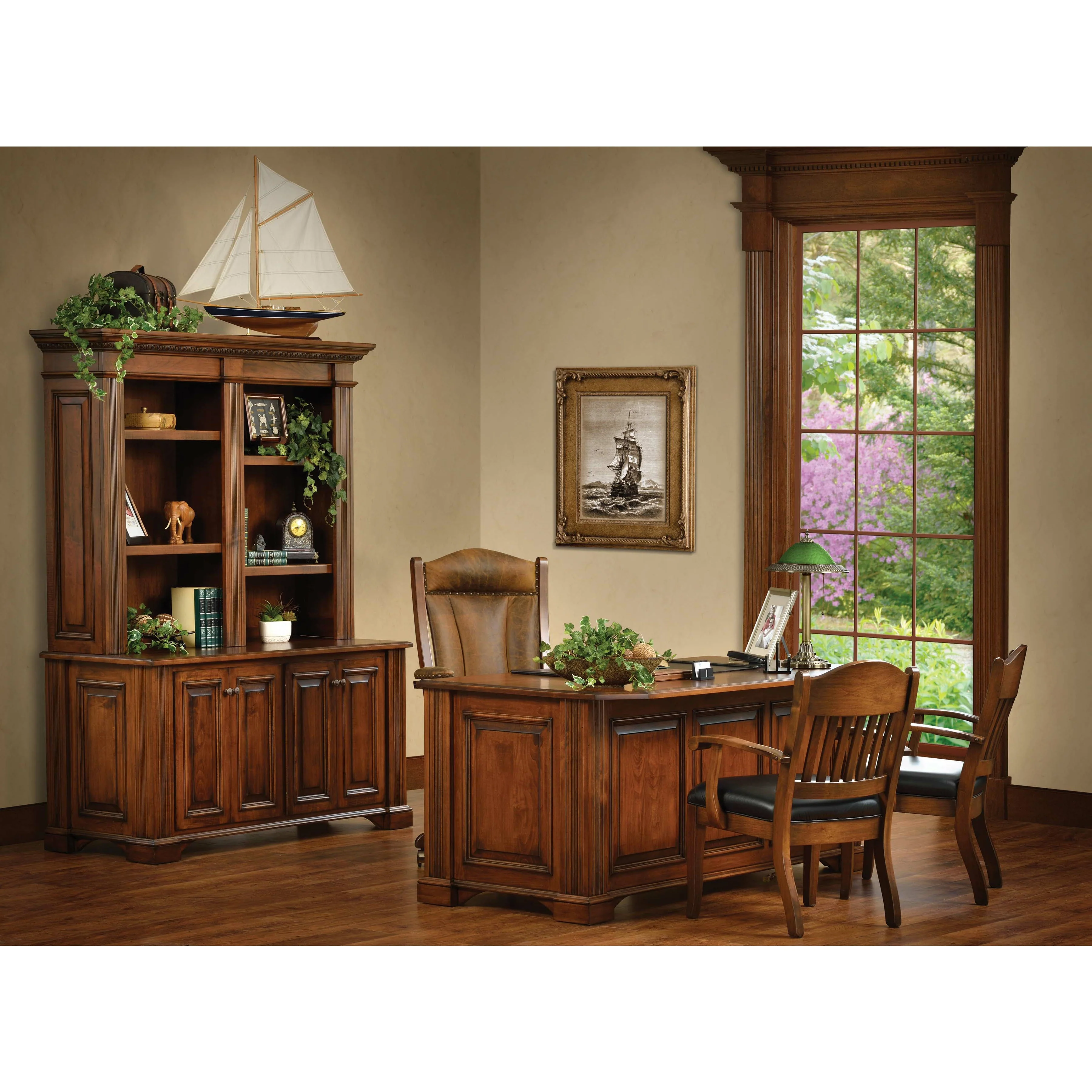 QW Amish Lincoln Executive Desk - Image 3