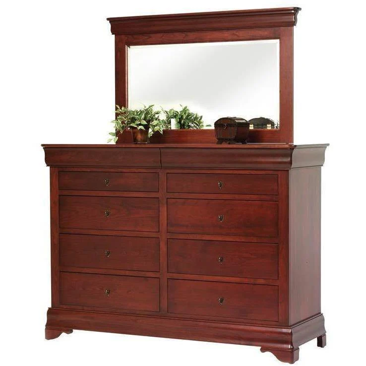 Millcraft Louis Phillipe High Dresser w/ Optional Mirror