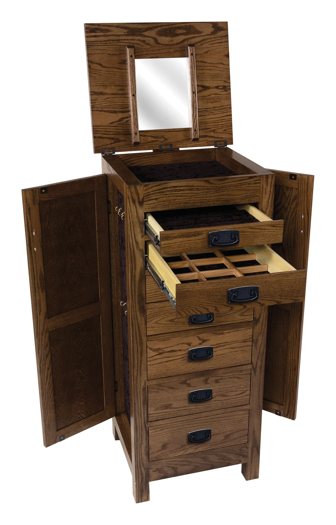 QW Amish 150 Mission Jewelry Armoire - Image 3