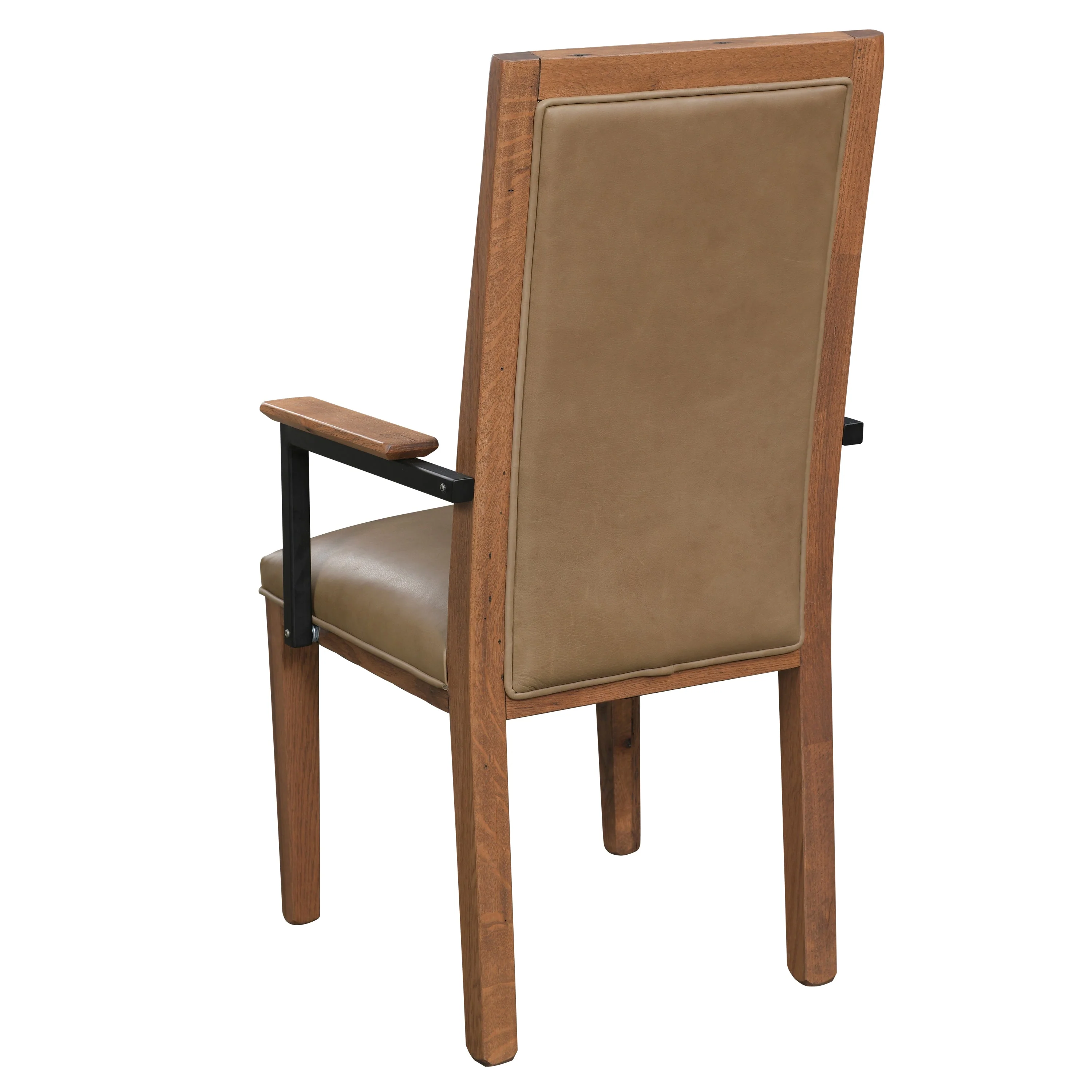 QW Amish 1869 Reclaimed Barnwood Arm Chair - Image 2