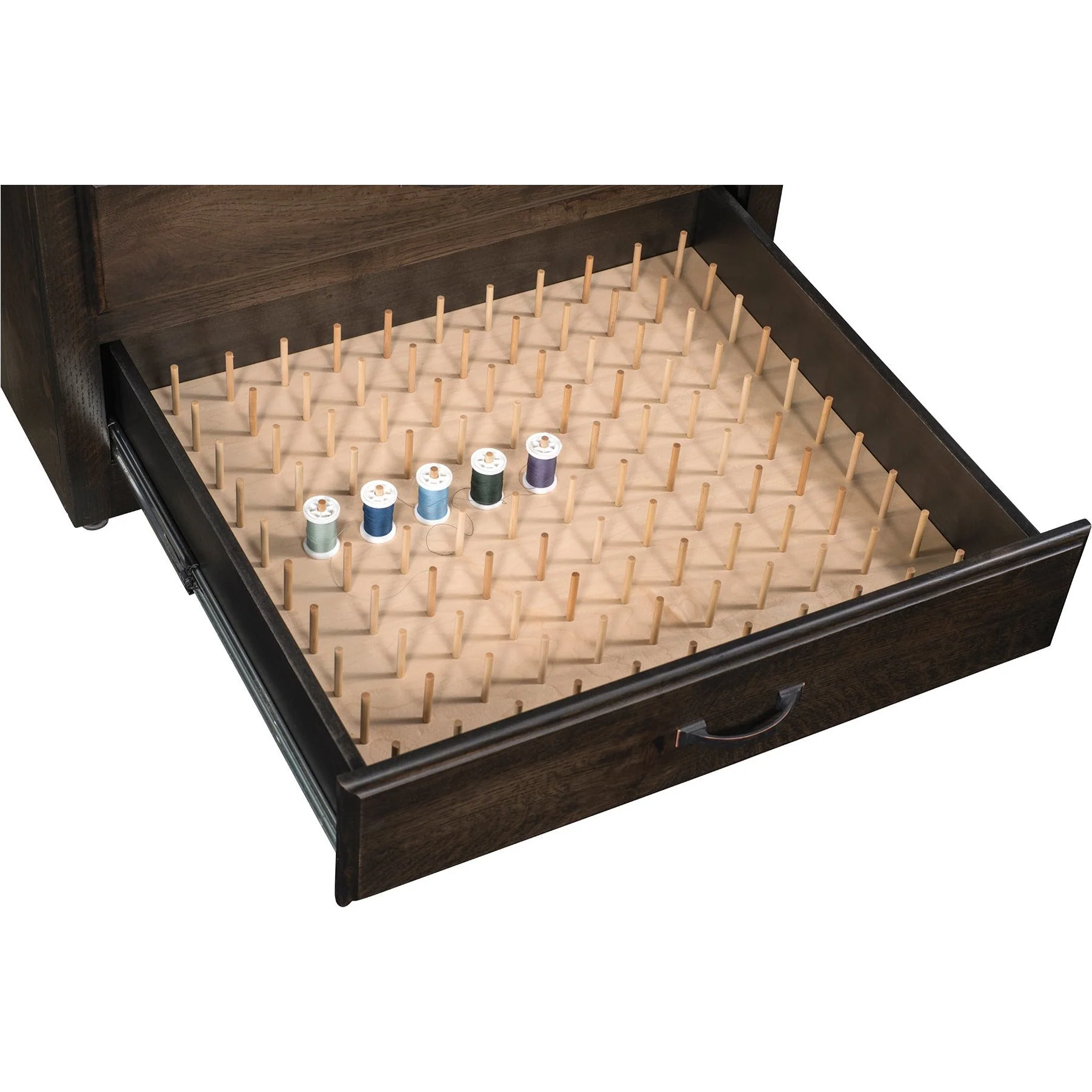 QW Amish Spool Caddy - 4 Drawer - Image 2