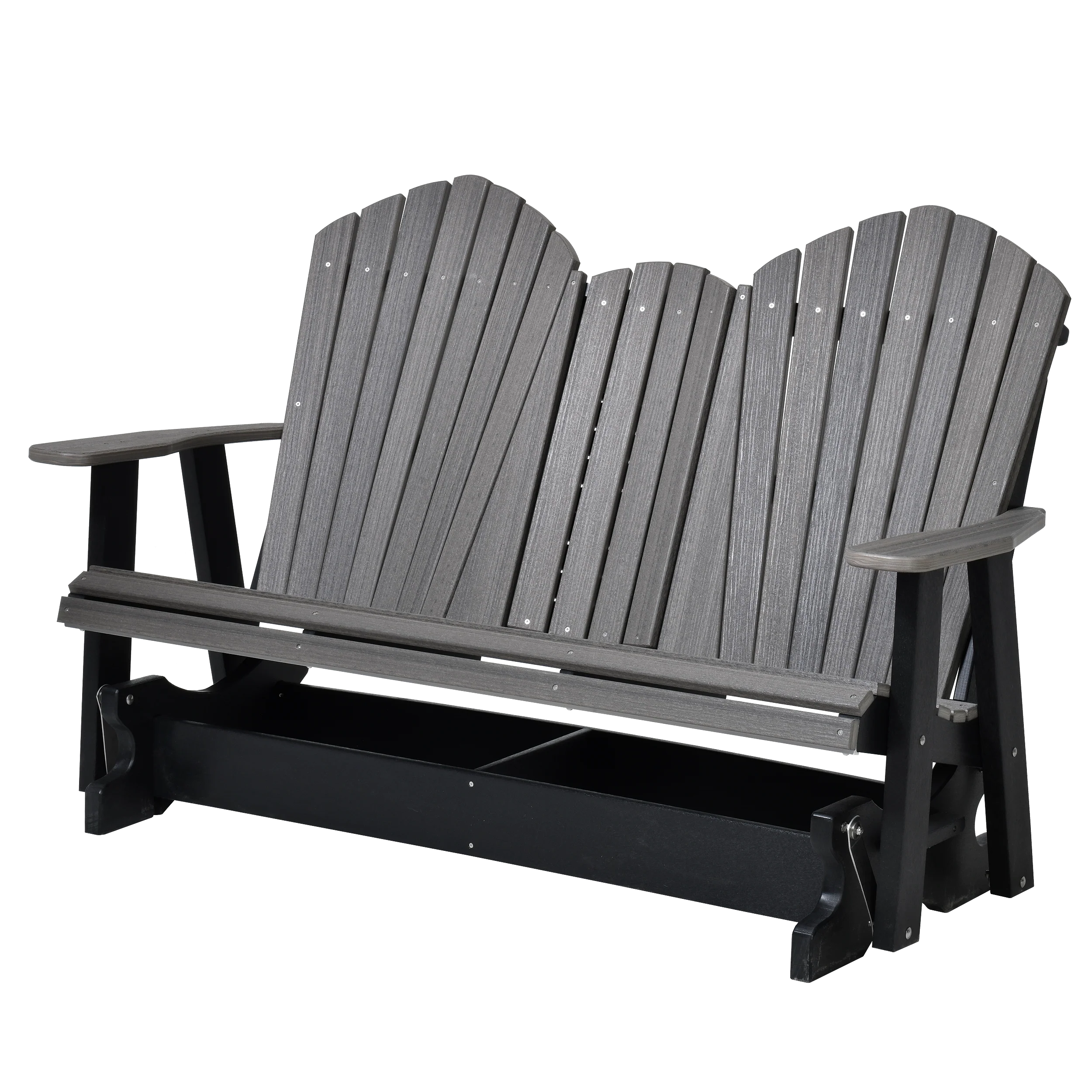 QW Amish Adirondack 5ft Glider with Folding Tray - Image 3