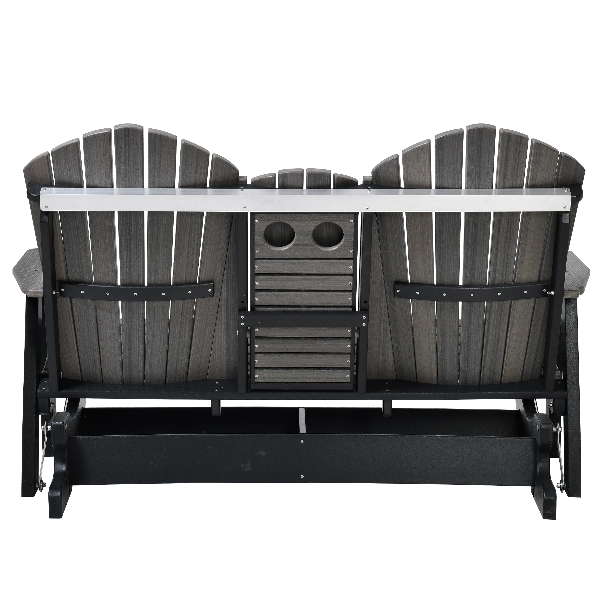 QW Amish Adirondack 5ft Glider with Folding Tray - Image 6