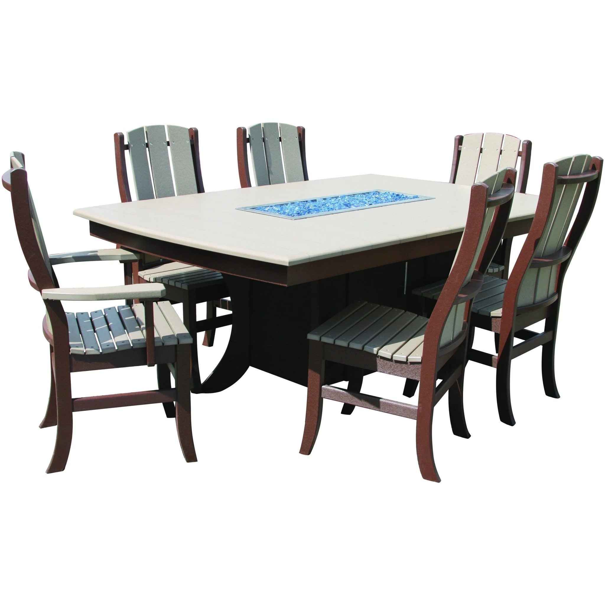 QW Amish 7pc Paradise Fire Table Set - Image 2