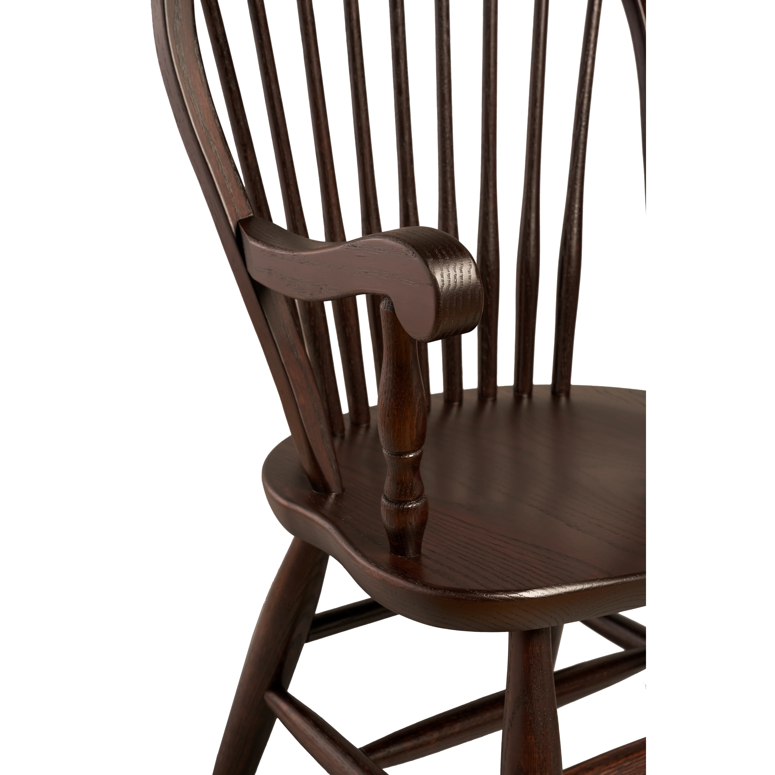 QW Amish 9 Spindle Arm Chair - Image 3