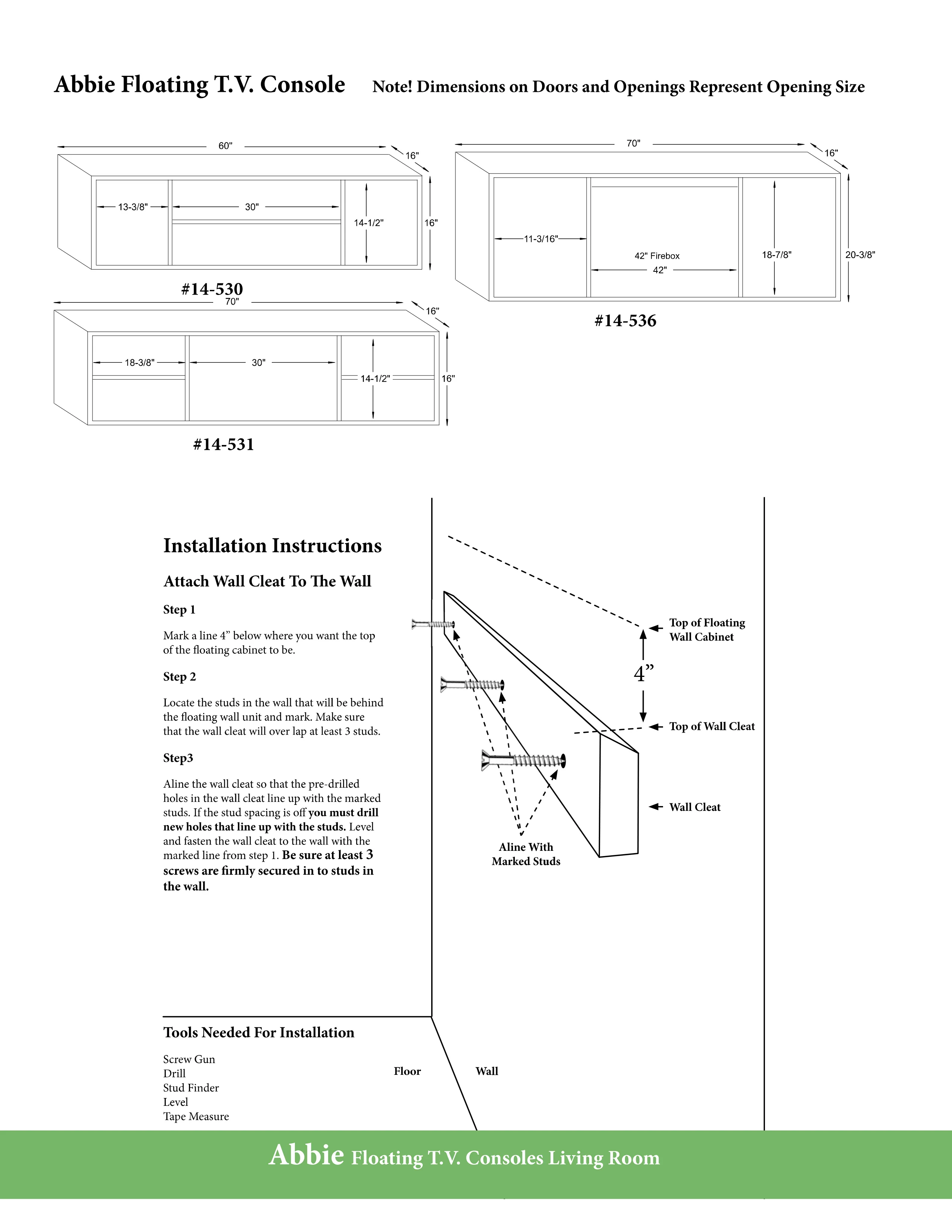 QW Amish Abbie 70" Floating Fireplace Console - Image 2