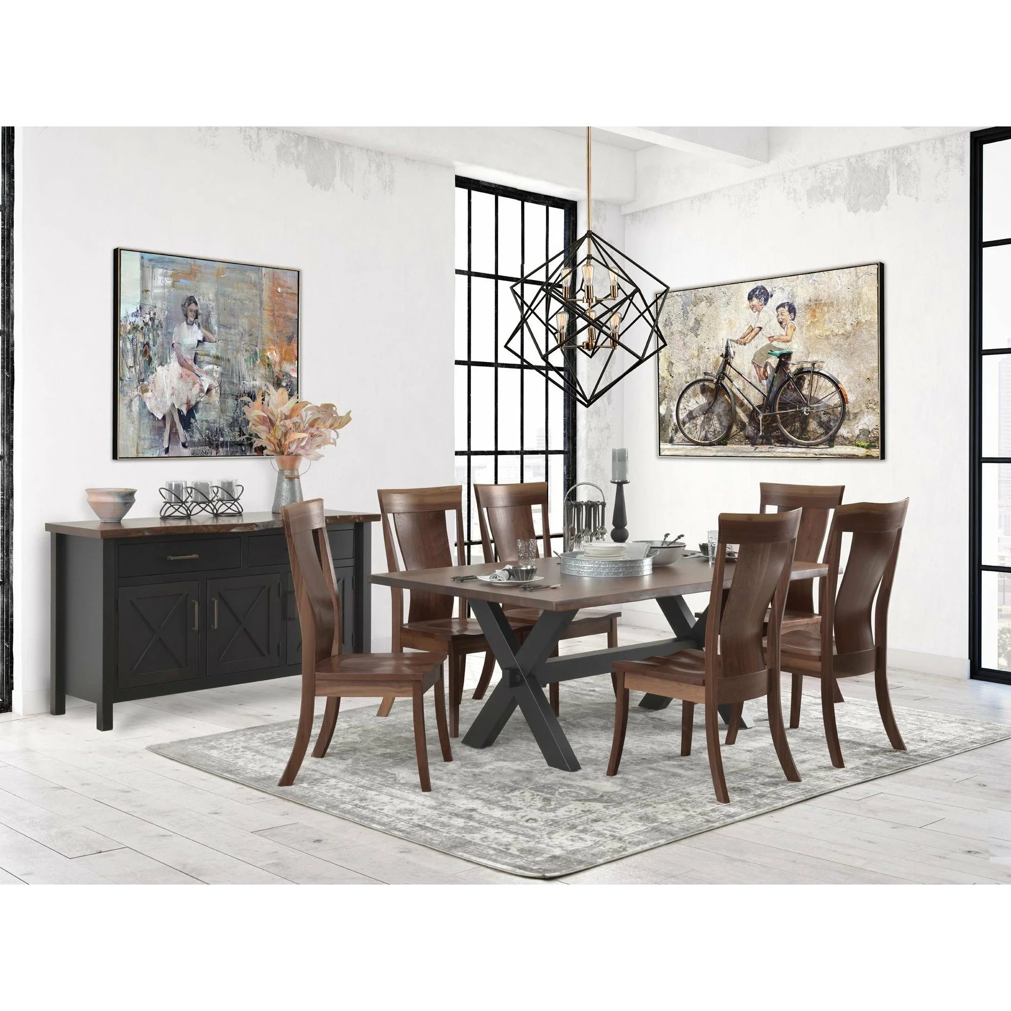 QW Amish Adena Live Edge Side Chair - Image 2