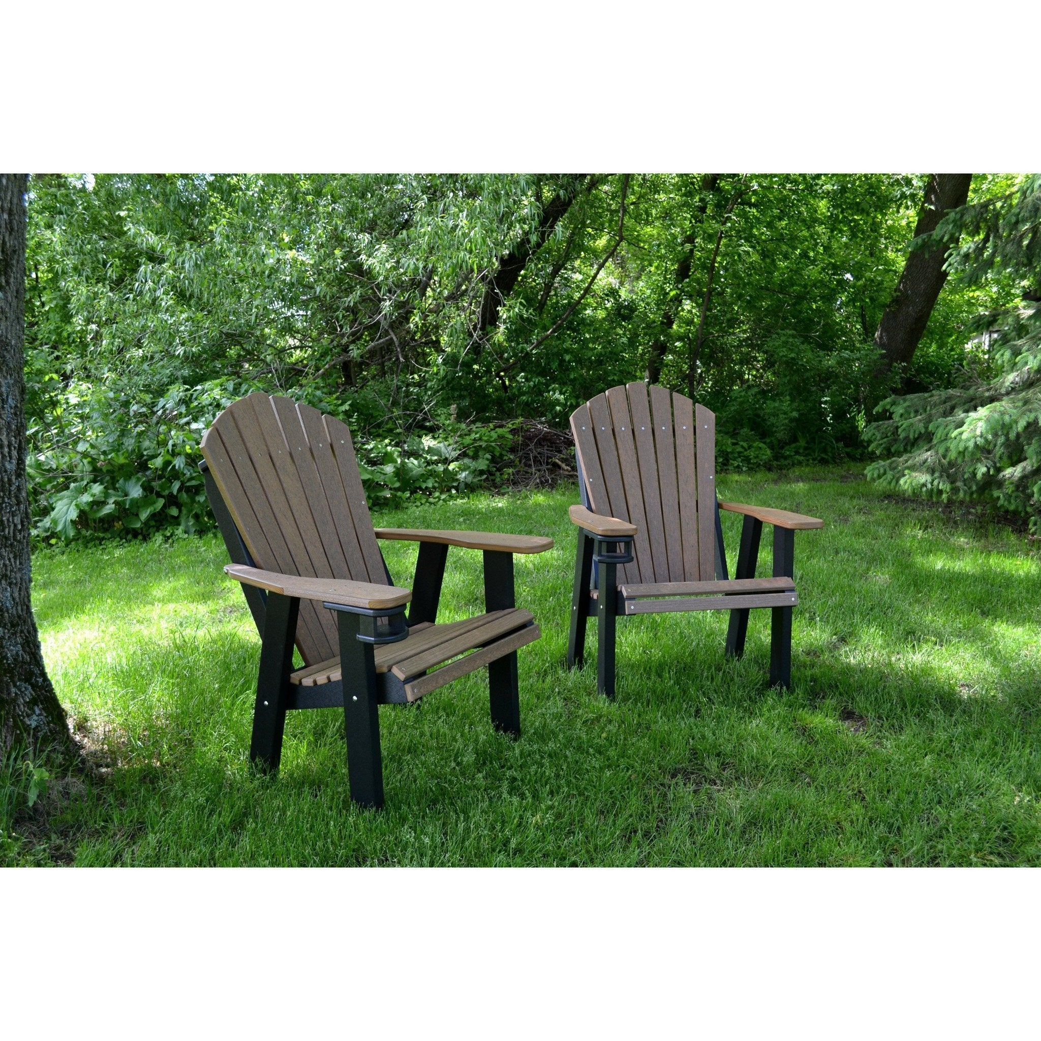 QW Amish Adirondack Chair - Wood Grain Poly - Image 5