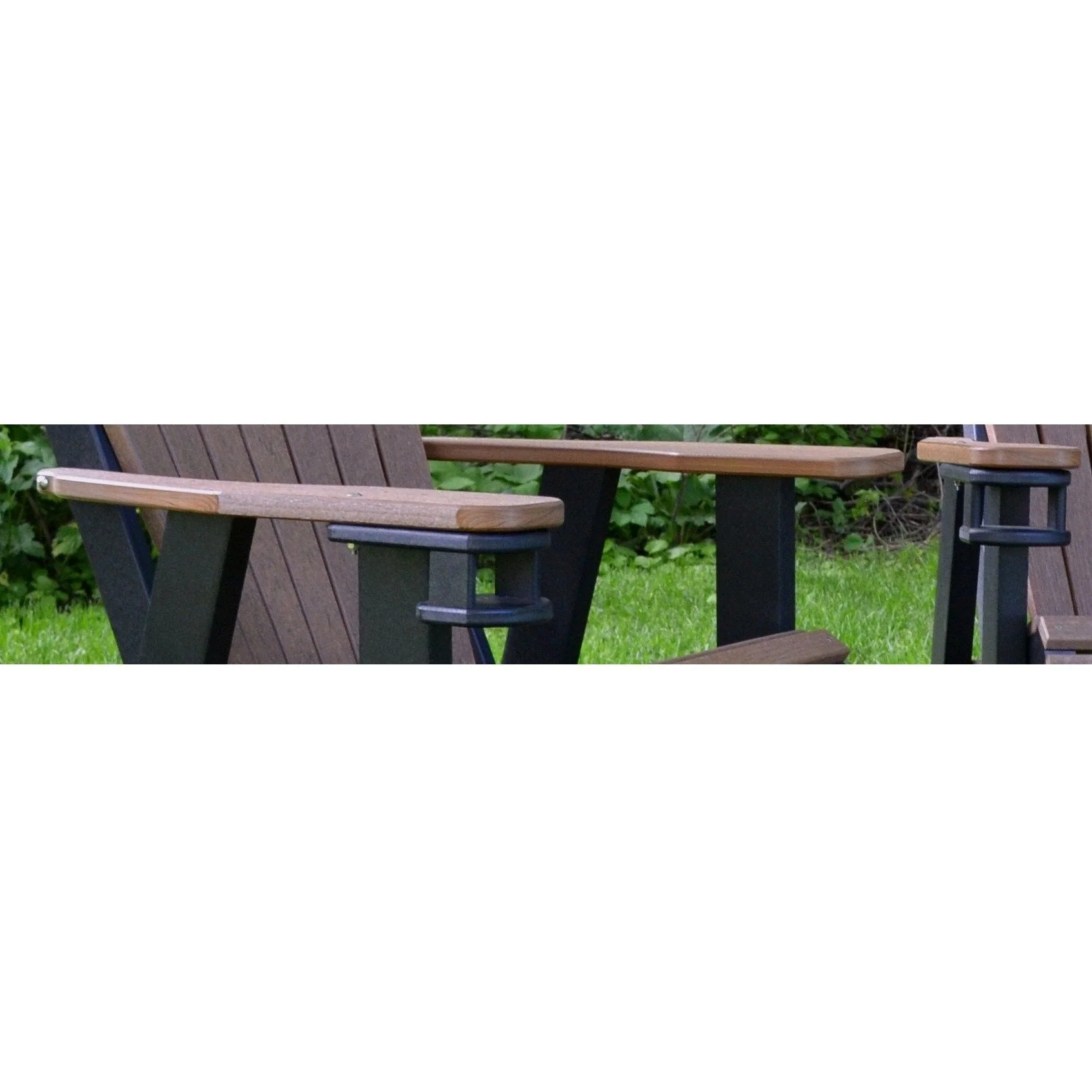 QW Amish Adirondack Chair - Wood Grain Poly - Image 7