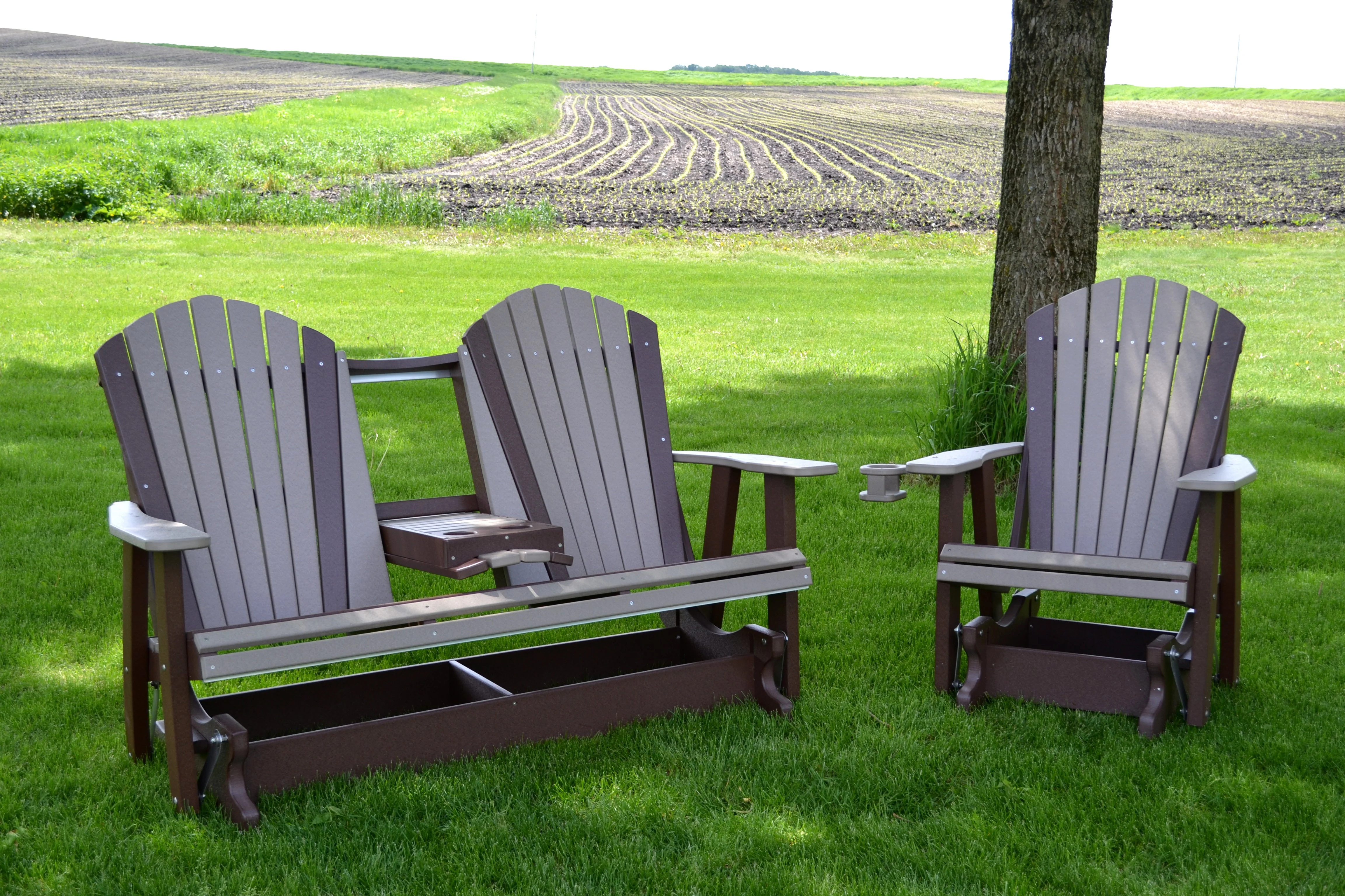 QW Amish Adirondack Glider - Image 9