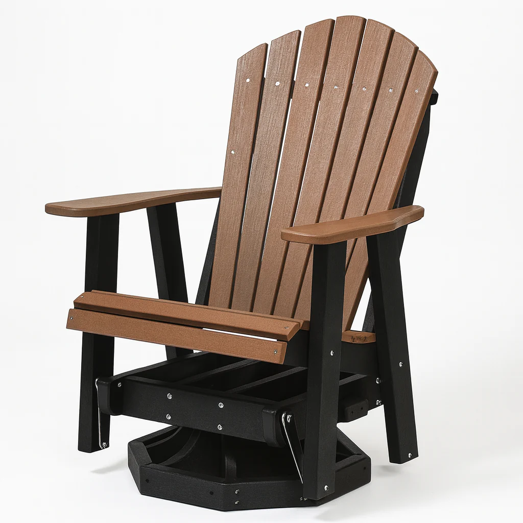 QW Amish Adirondack Swivel Glider - Image 6
