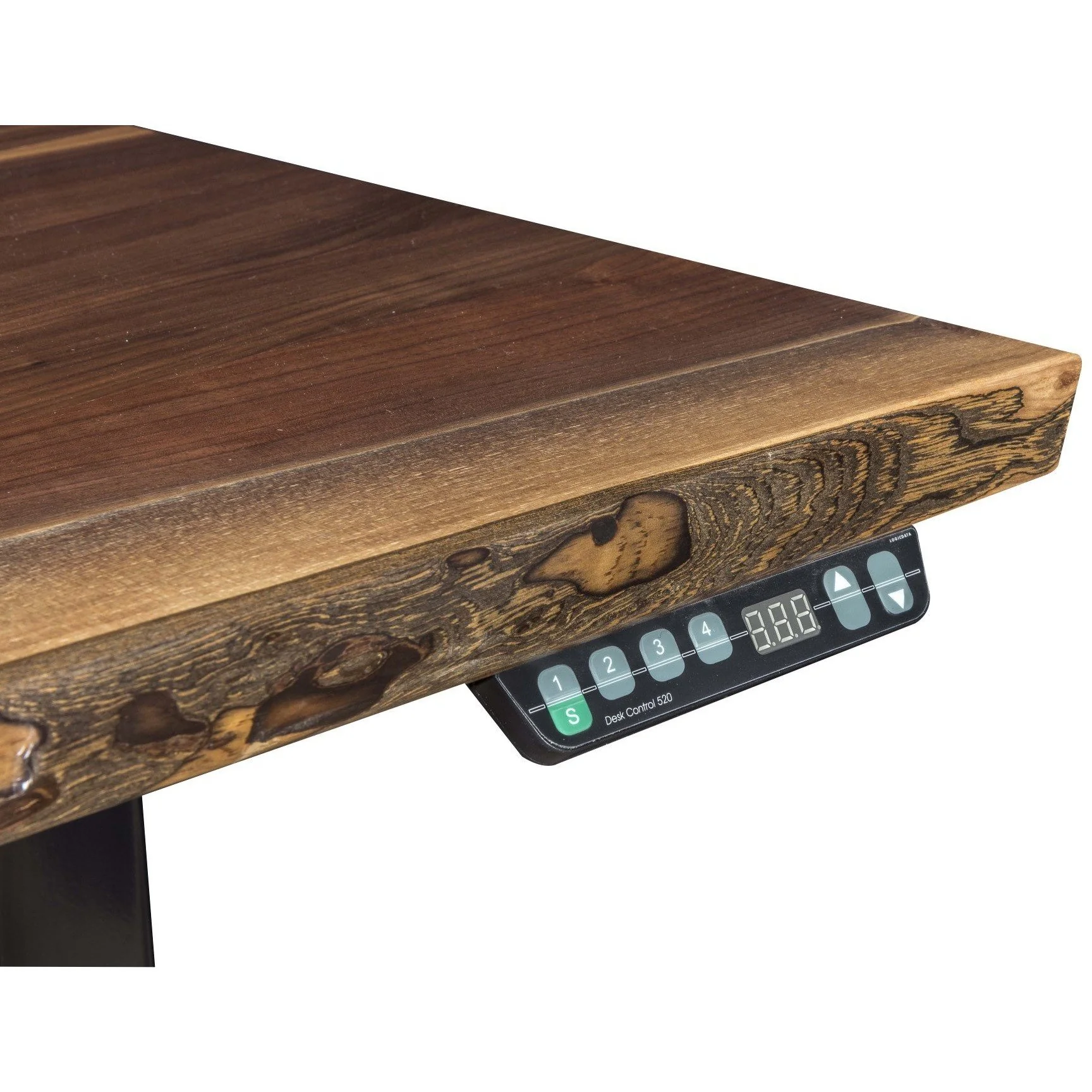 QW Amish Adona Live Edge Adjustable Standing Desk - Image 4