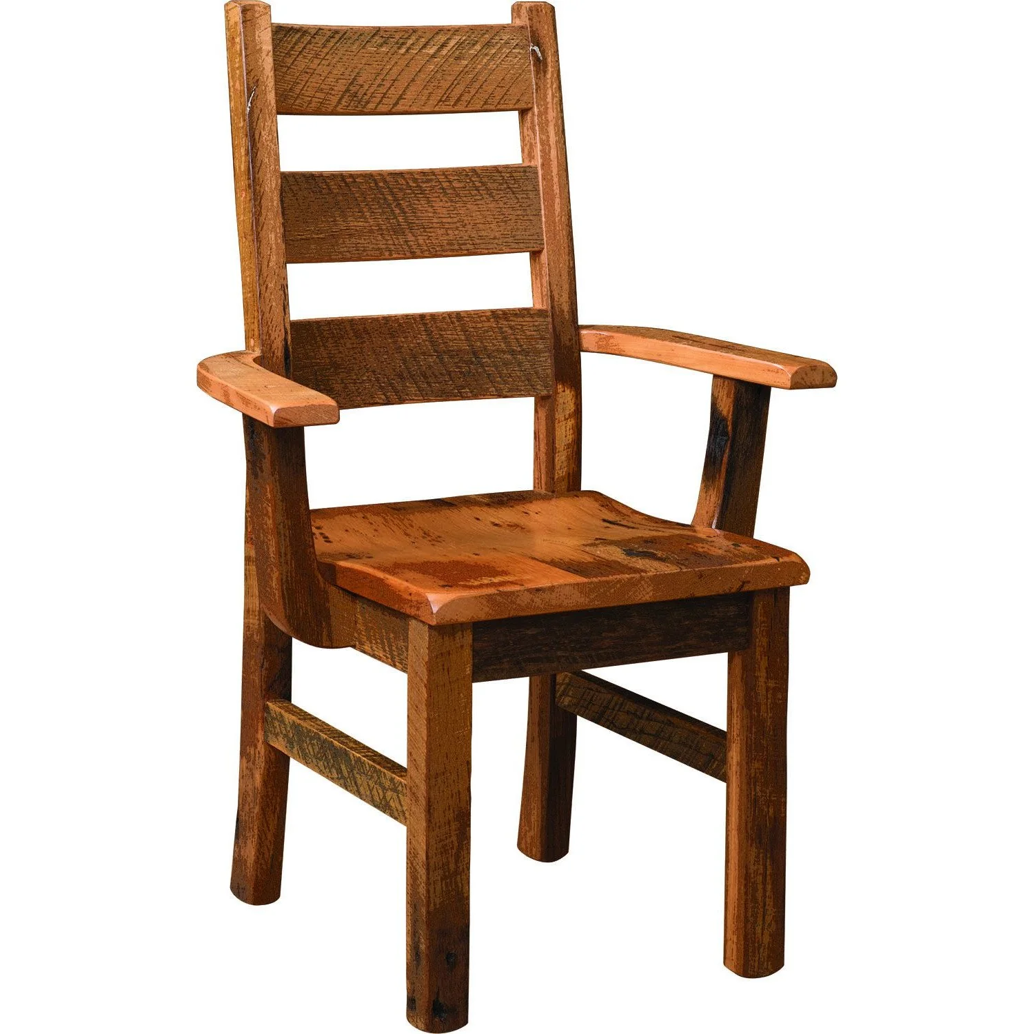 QW Amish Albany Reclaimed Barnwood Arm Chair