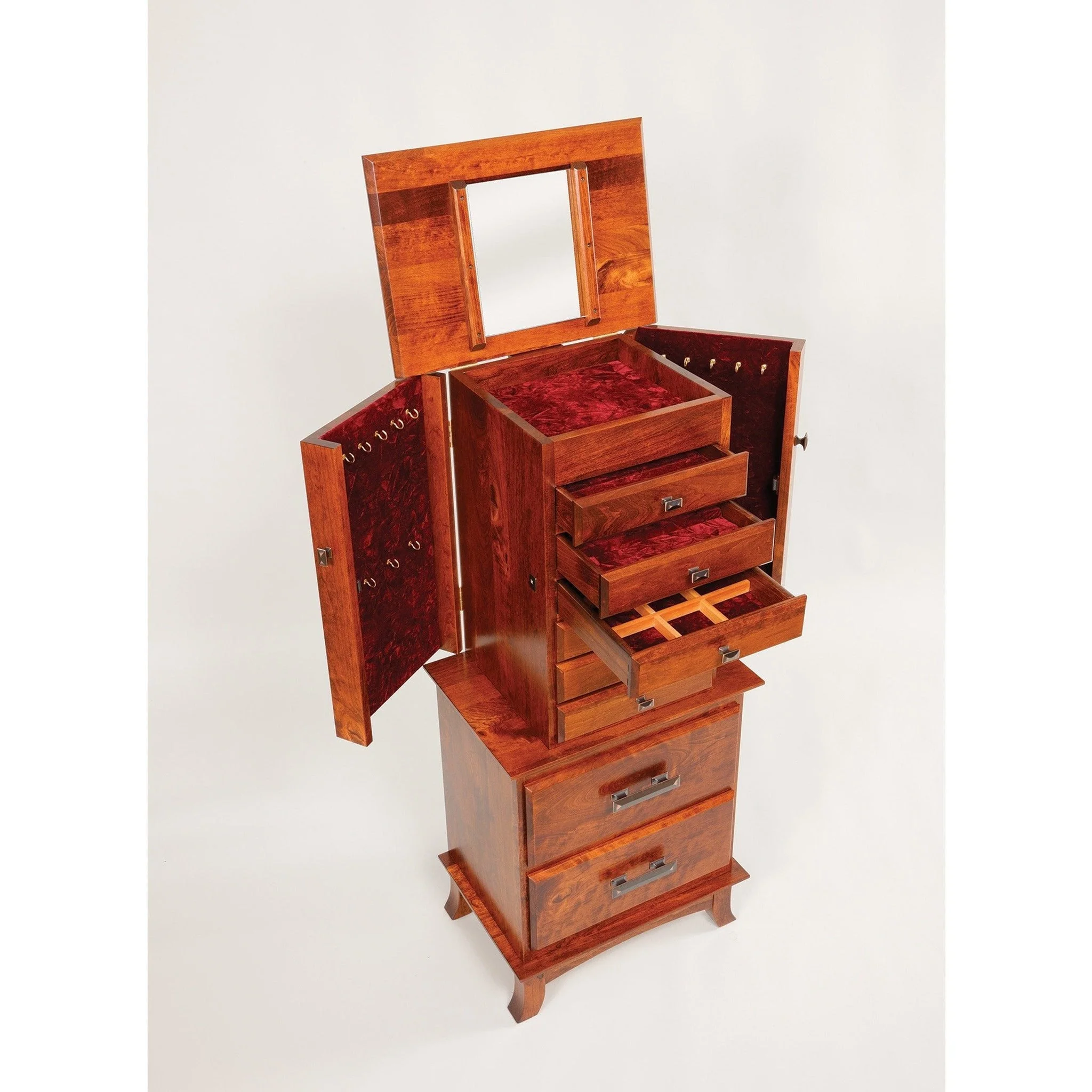 QW Amish Split Shaker Jewelry Armoire - Image 4