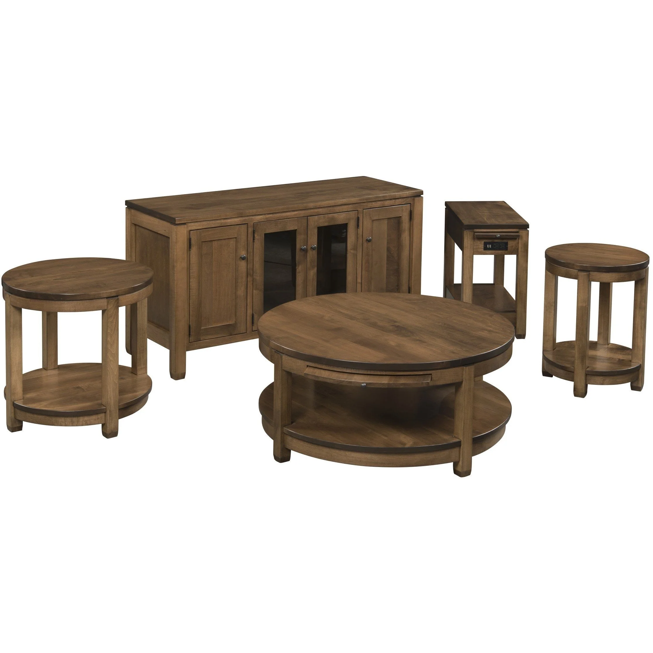 QW Amish Antigo Round Coffee Table - Image 2