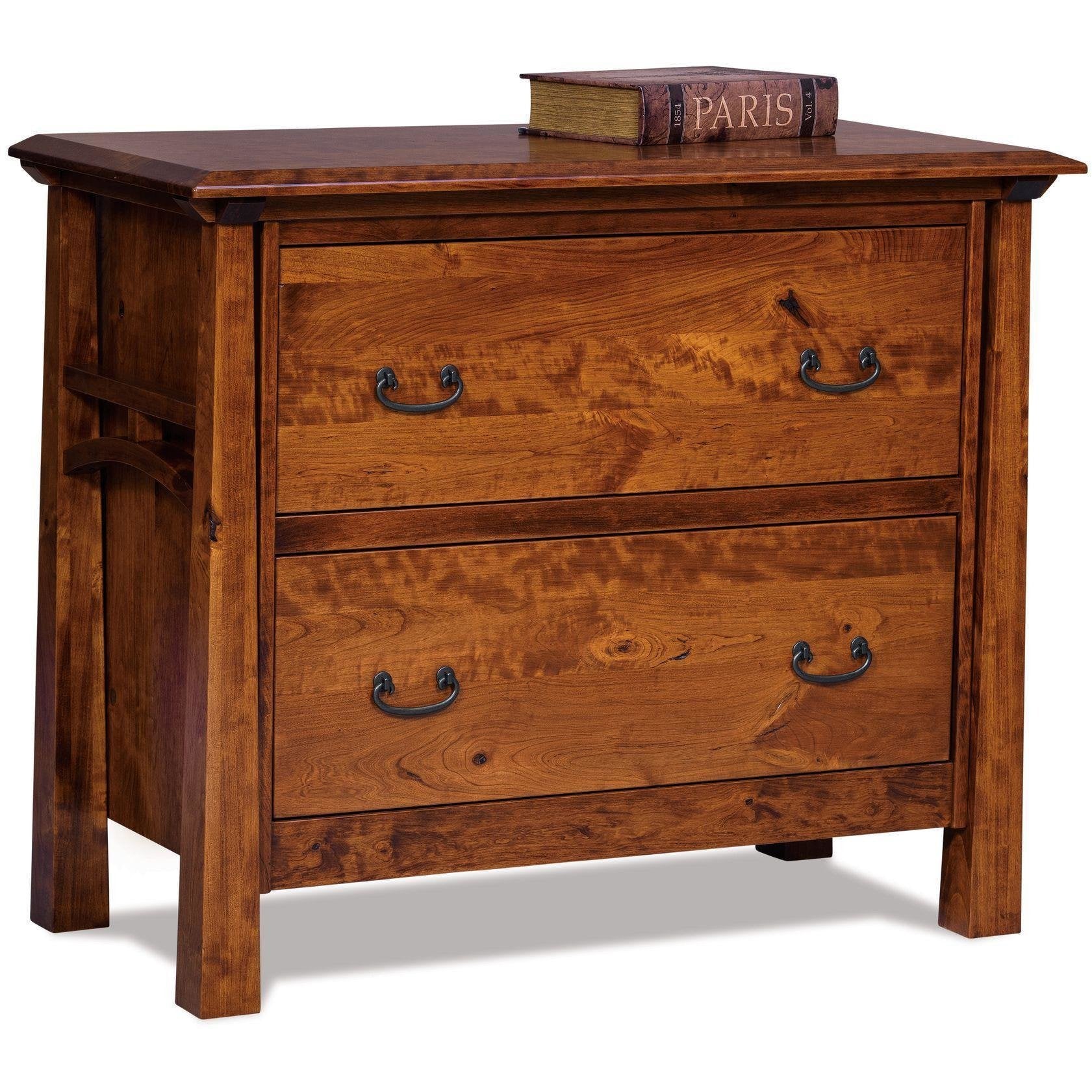 QW Amish Artesa Lateral File with Optional Hutch - Image 2