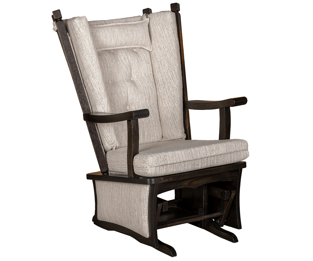 QW Amish Ashland Inlay Glider & Optional Ottoman - Image 2